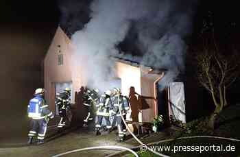 FW-DO: Garagenbrand in Dortmund-Mengede