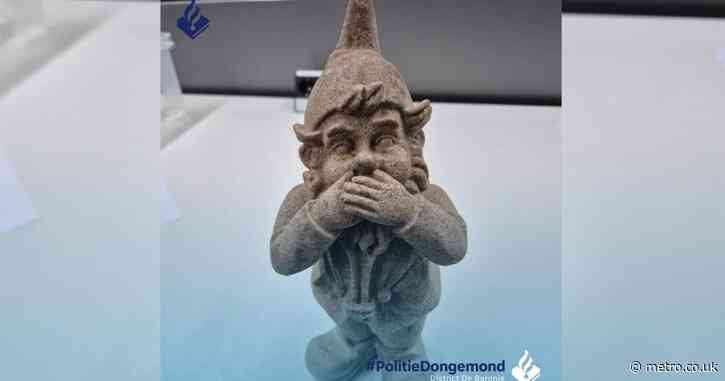 Police find ‘visibly startled’ garden gnome made of MDMA during drugs bust