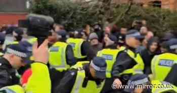 Haringey protesters scream 'shame on you' at Met Police in tense scenes after terror arrests