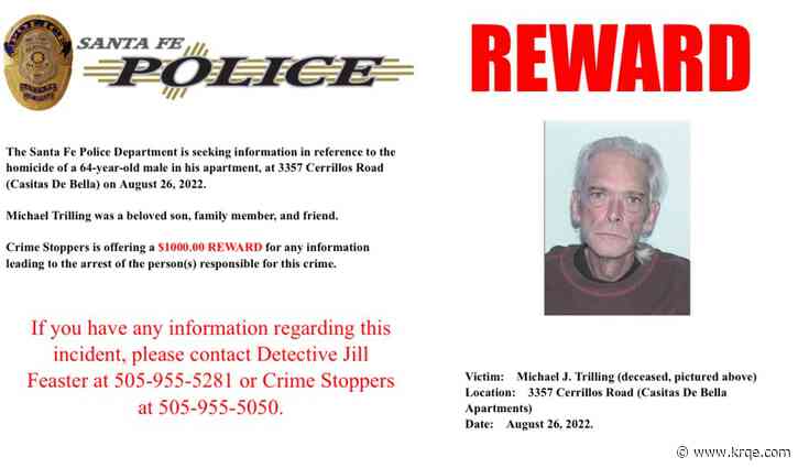 Crime Stoppers offer reward in 2022 Santa Fe homicide