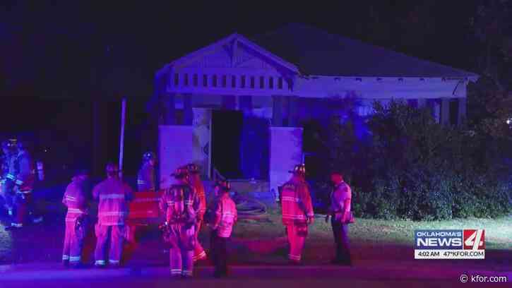 Fire crews respond to vacant house fire in NW OKC, no injuries reported