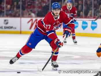 Struggling Canadien Kirby Dach admits knee injury weighs on his mind