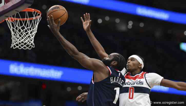 James Harden scores 43 as Clippers crush struggling Wizards