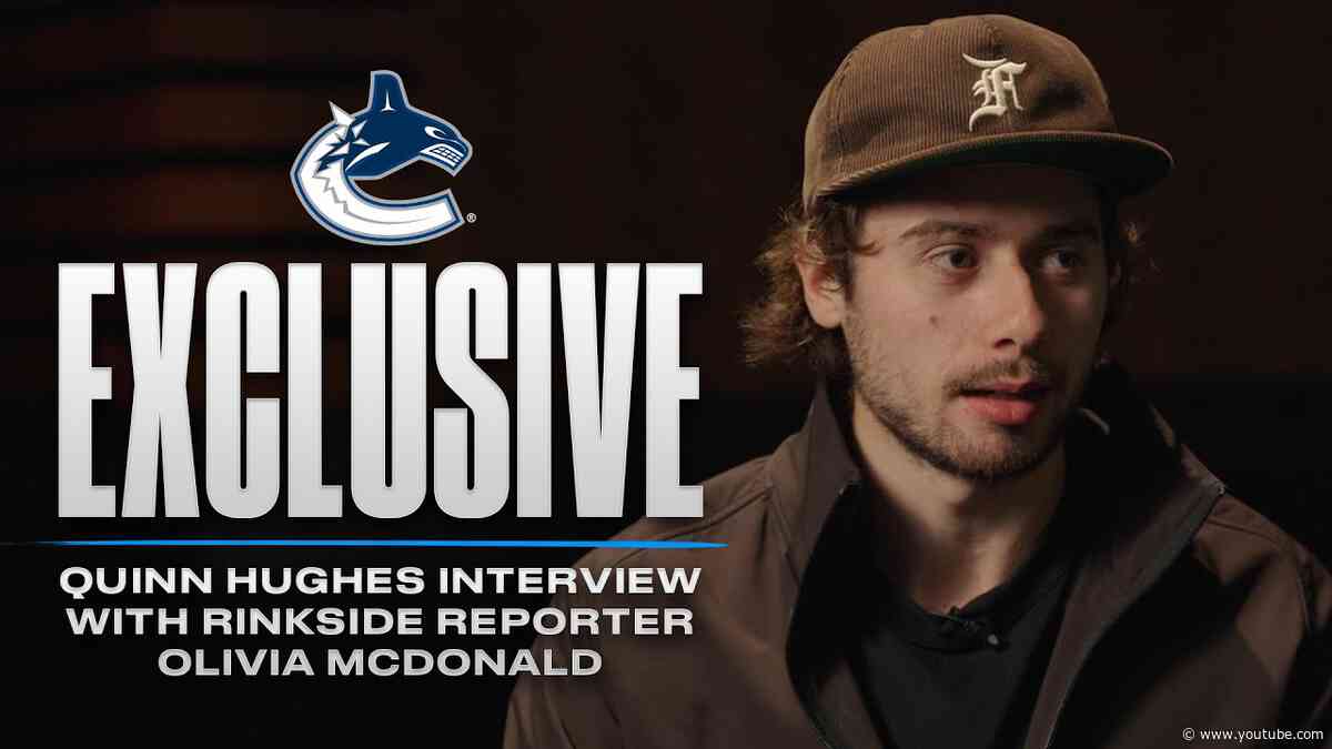 EXCLUSIVE | Quinn Hughes Interview with Rinkside Reporter Olivia McDonald