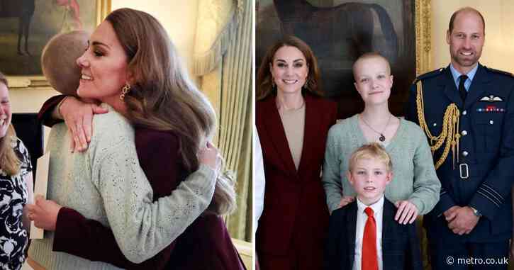 Teenage girl who hugged Kate in touching video dies after rare cancer diagnosis