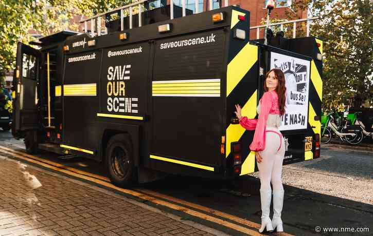 Kate Nash and her “bum on the back of a fire truck” take to Live Nation offices to protest