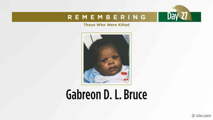 168 Days to remember those lost in the OKC bombing: Gabreon D. L. Bruce