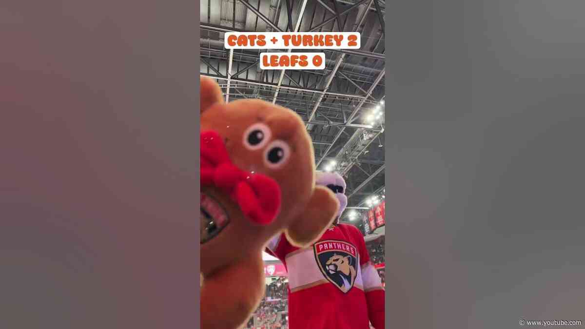 You’ll never guess how this turkey takeover ends… #nhl #thanksgiving