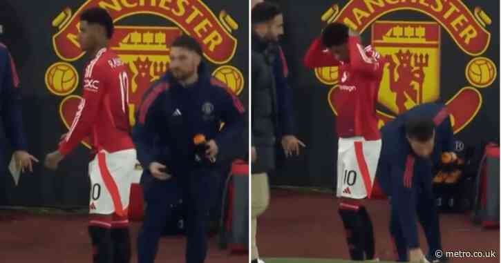 Manchester United fans slam Marcus Rashford over ‘disrespectful’ gloves incident