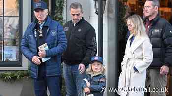 Biden picks up anti-Israel book during Black Friday shopping outing with grandson Beau and family