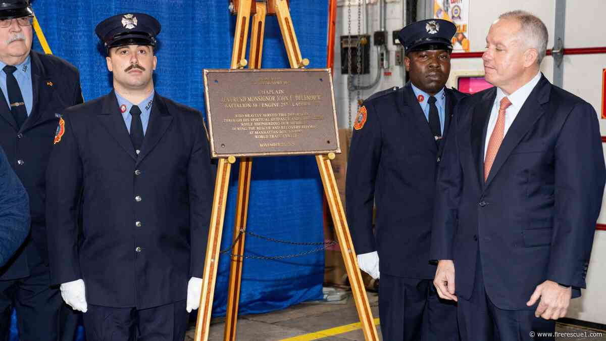 FDNY honors chaplain who died from 9/11-related illness