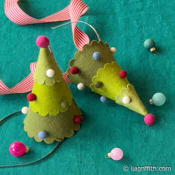 Felt and Wool Ball Christmas Tree Party Hats