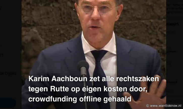 Ontwikkelingen Aachboun vs. Rutte: HET GAAT DÓÓR!!