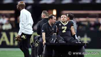 Saints' Hill carted off, to undergo tests on knee