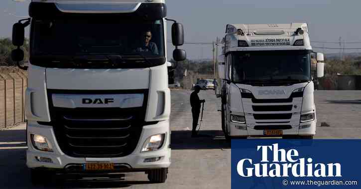 Unrwa suspends aid deliveries through main Gaza route after convoy attacked