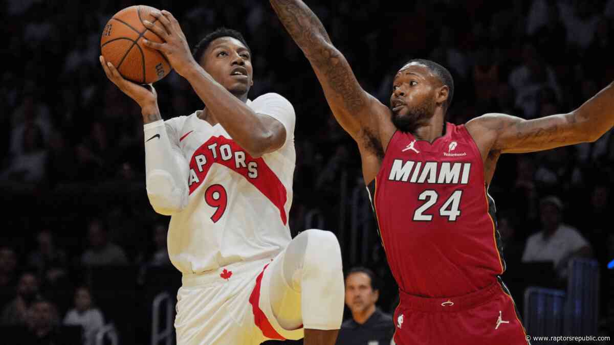 RJ Barrett leads the Raptors over the Heat and to a winning record at home