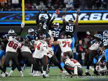 McLaughlin's field goal in OT helps Bucs beat Panthers 26-23, move into 1st-place tie in NFC South