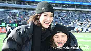 Chloe Grace Moretz is joined by rumored fiancee Kate Harrison as they lead stars at New York Jets game