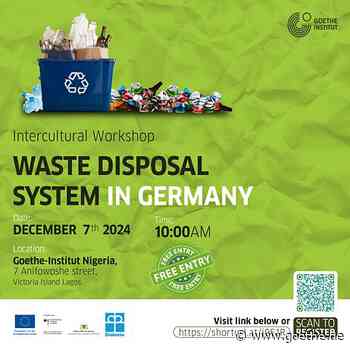 INTERCULTURAL WORKSHOP  : 07.12.2024, WASTE DISPOSAL SYSTEM IN GERMANY