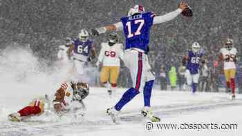 Bills dash through snow and 49ers; Eagles fly by Ravens; major college conference championship games set