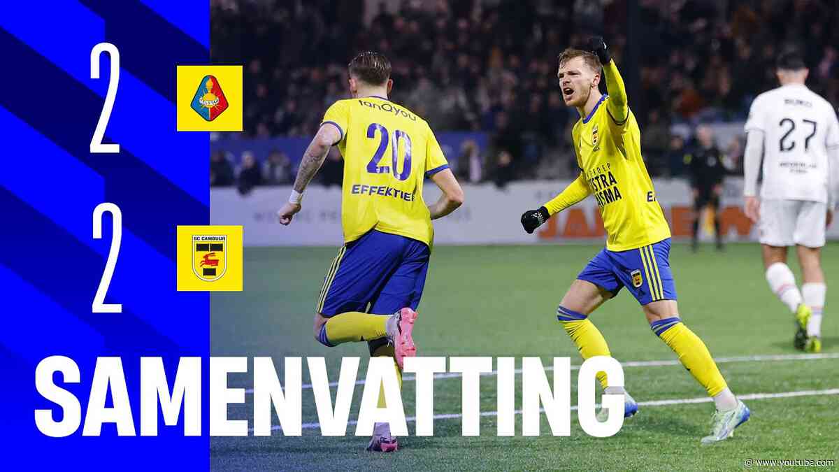 Comeback in Velsen-Zuid ⚔️ | Samenvatting Telstar - SC Cambuur (2-2) 📺