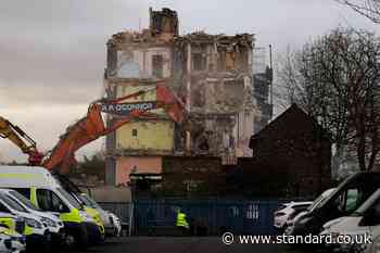 Dagenham fire: Demolition works begin after block of flats destroyed by 'nightmare' blaze in east London