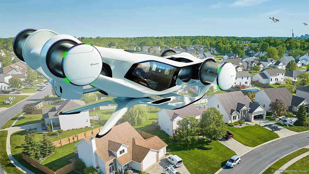 The real-life Jetsons! Flying taxi dubbed 'Blackbird' can spin and move in any direction thanks to a futuristic propulsion system