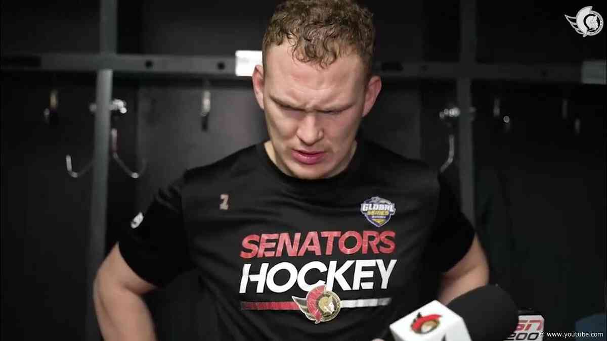 Travis Hamonic, Brady Tkachuk, Travis Green Postgame Media vs LAK