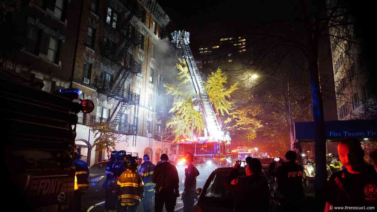 1 dead in NYC blaze as fire extends up and down apartment floors