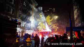 1 dead in NYC blaze as fire extends up and down apartment floors