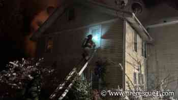 Firefighters from 6 FDs shuttle water over snow to battle apartment fire