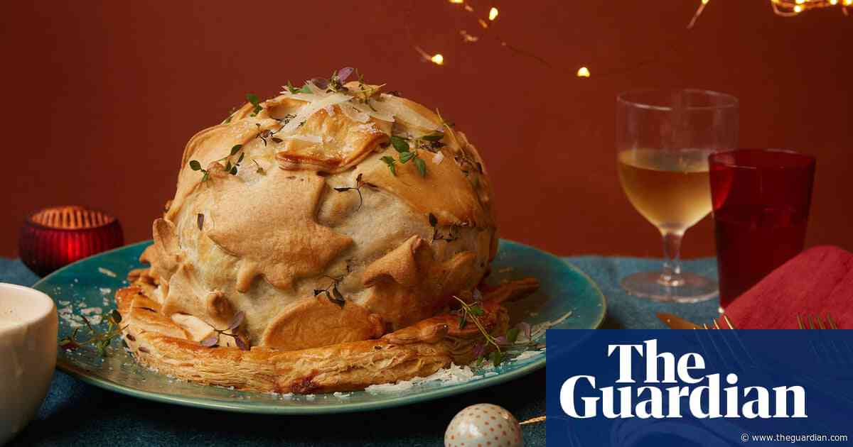 Ravinder Bhogal’s recipe for whole roast cauliflower wellington with cheese sauce