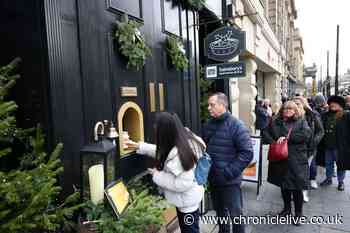 Last chance to grab a free mince pie from first ever 'magical window' launched in Newcastle city centre