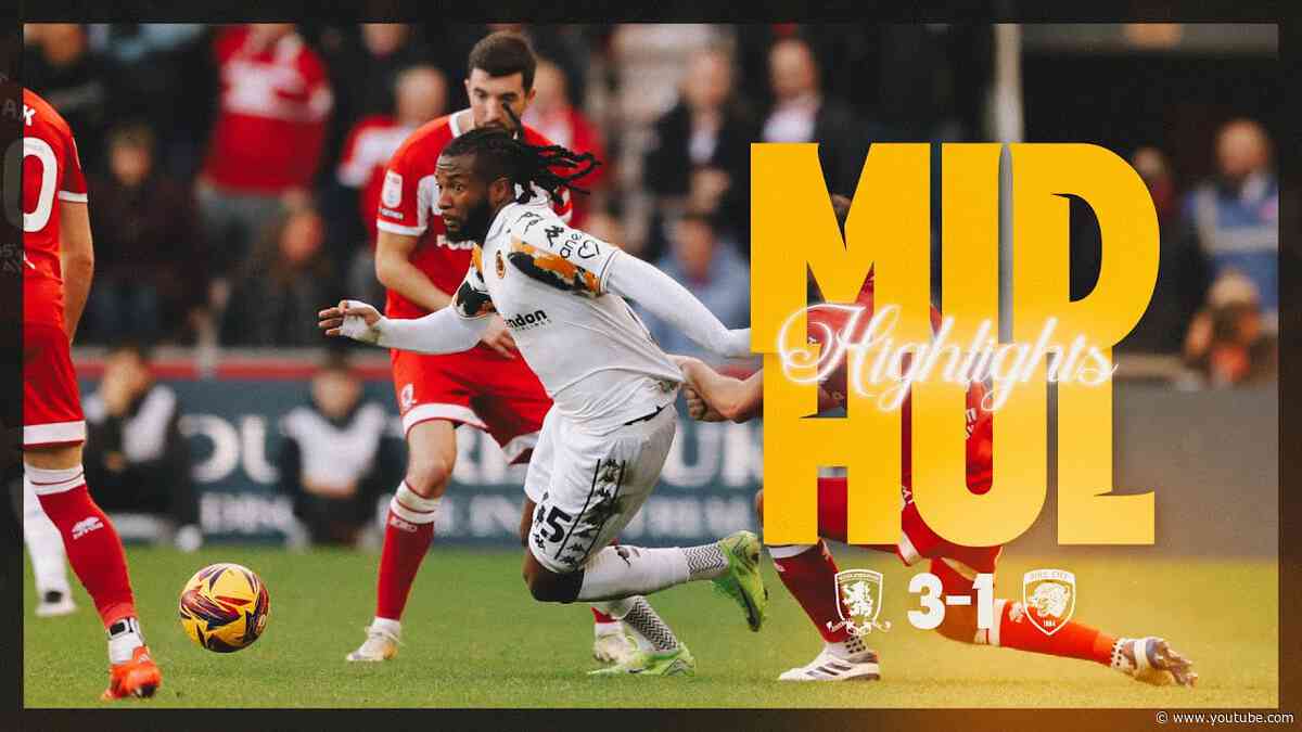 Middlesbrough 3-1 Hull City | Short Highlights | Sky Bet Championship