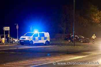 Two people taken to hospital after collision on A695 near Ryton