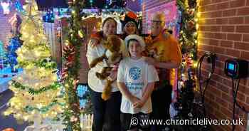 13-year-old Great Park girl creates Santa's Grotto outside Newcastle home for St Oswald's Hospice