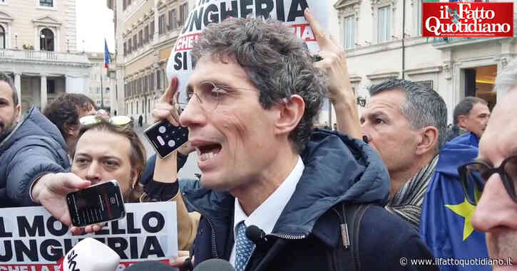 Meloni riceve Orban a Palazzo Chigi, protesta di +Europa: “No al modello ungherese” – Video