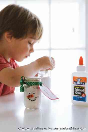 How to Make Snowman Slime