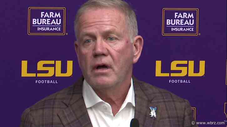 Brian Kelly speaks about LSU's 2025 recruiting class on early signing day