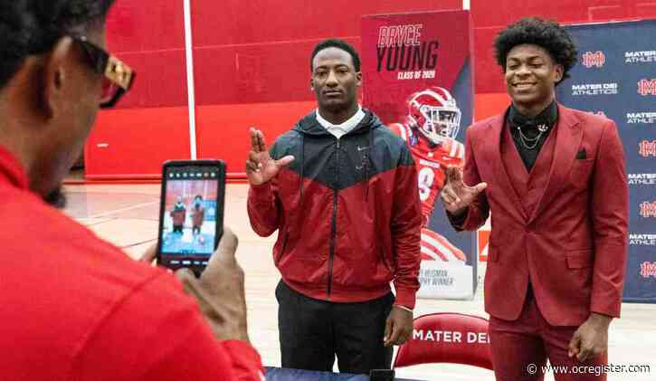 Mater Dei football’s Chuck McDonald III dedicates Alabama signing to his late mother