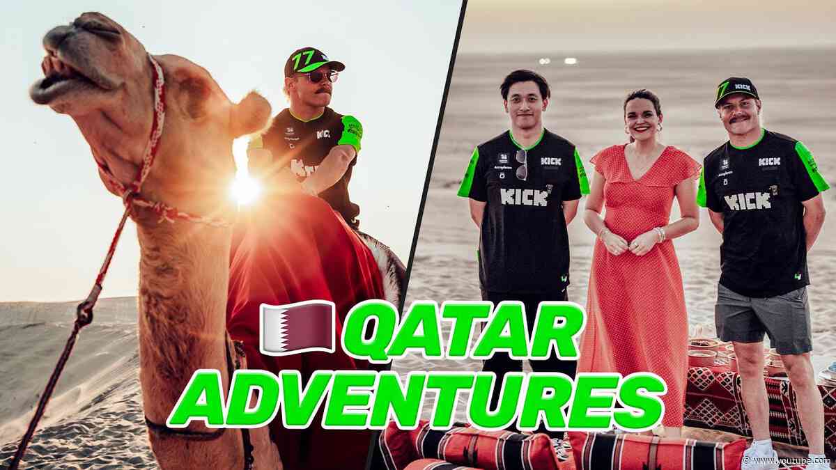 SWAPPING F1 cars for camels 🐪 VALTTERI BOTTAS and ZHOU GUANYU’S QATARI adventure 🇶🇦