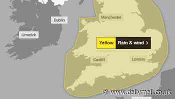 December deluge! UK weather map reveals which parts of Britain will be battered by heavy winds, drenched by downpours or BOTH this weekend