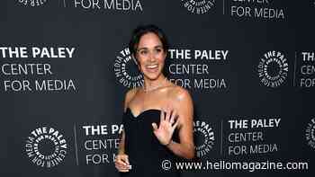 Meghan Markle wows in strapless black gown as she arrives solo at the Paley Honors Awards