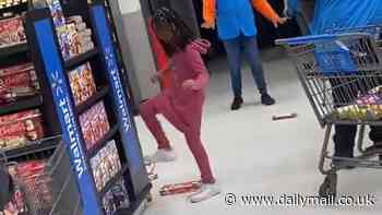 Mom who tried to calm little girl seen throwing Walmart items in viral video reveals what sparked meltdown