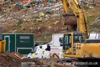 Police name suspect in murder probe as search of landfill site continues