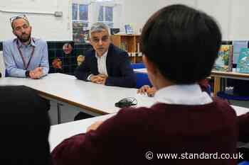 Sadiq Khan launches 'Greener Schools' scheme aimed at slashing carbon emissions and energy bills