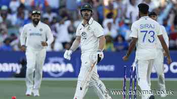 Travis Head takes parting shot at Indian quick after copping fiery send-off spray on day two of second Test at Adelaide Oval