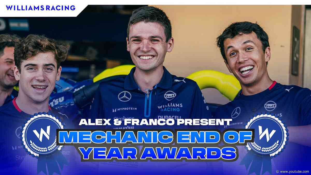 2024 MECHANIC END-OF-YEAR AWARDS | Presented by Alex Albon & Franco Colapinto | Abu Dhabi Grand Prix