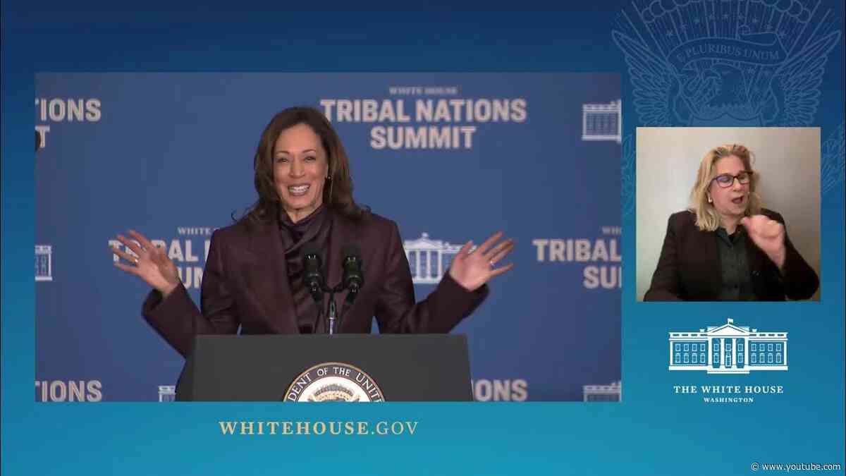 Vice President Harris Delivers Remarks at a Tribal Nations Summit