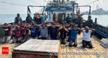 Coast Guard seizes 2 Bangladeshi trawlers with 78 fishermen